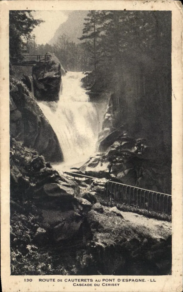 Cascade du Cerisey — Straße von Cauterets zum Pont d'Espagne — LL Nr. 130 - Vorderseite