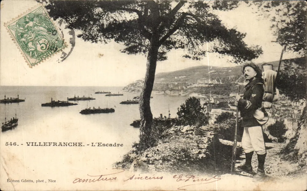 Villefranche - Die Flotte — Edition Gilelta, Foto Nice, n° 546 - Vorderseite