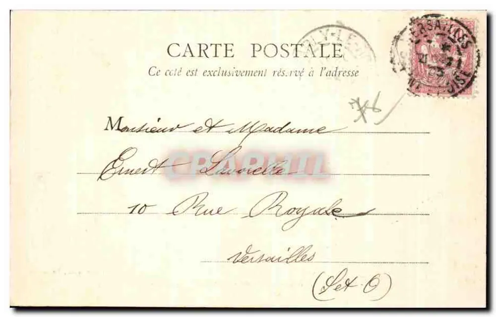 Marly-le-Roi — Tor zur Burg V. Sardou — A. Bourdier, Verleger, Versailles - Rückseite