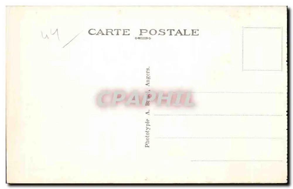 La Baule-les-Pins (L.-I.) — A Praia — Photolypie A. Bruel, Angers - Verso