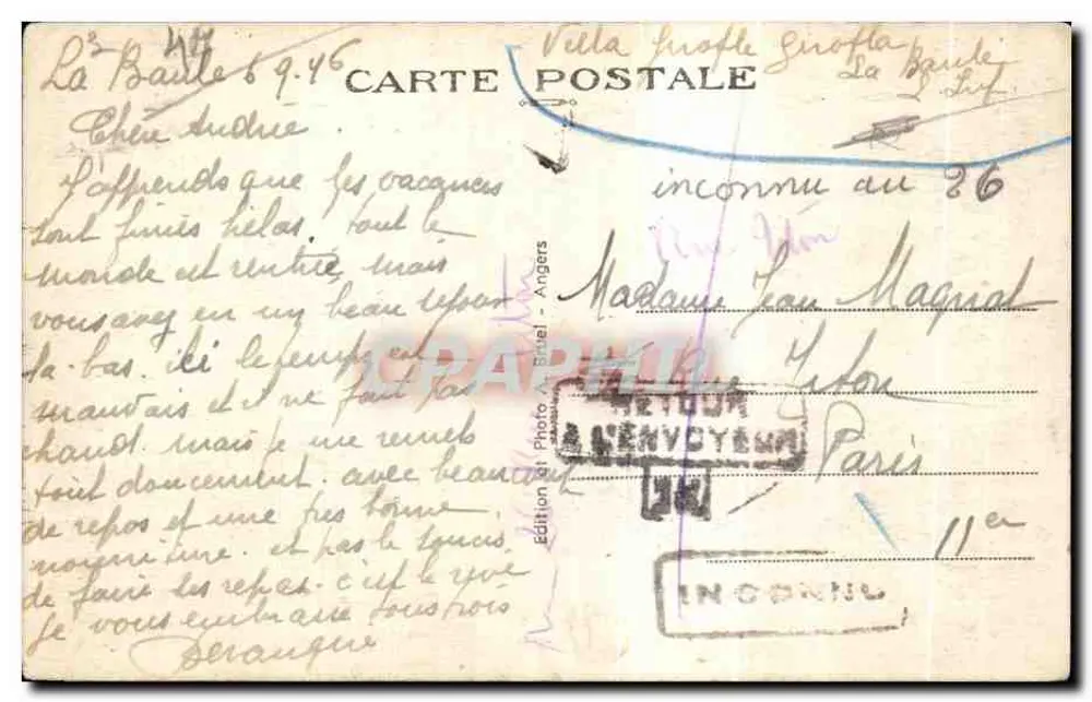 La Baule-sur-Mer (Loire-Inf.) — Ansicht des Eingangs zum Casino — A.B. K I - 74 - Rückseite