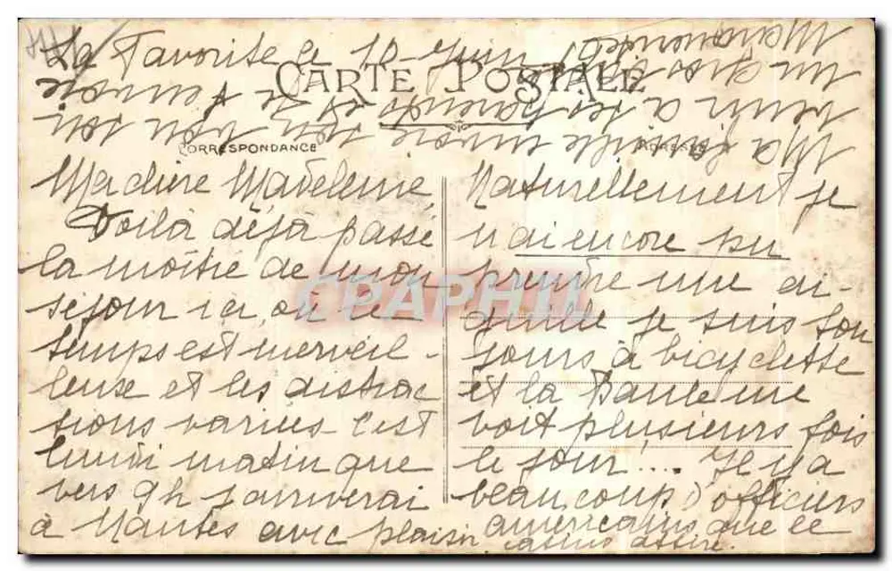 LA BAULE (Loire-Inf.) — Entre os pinheiros — Artaud e Nozais, Nantes - Verso