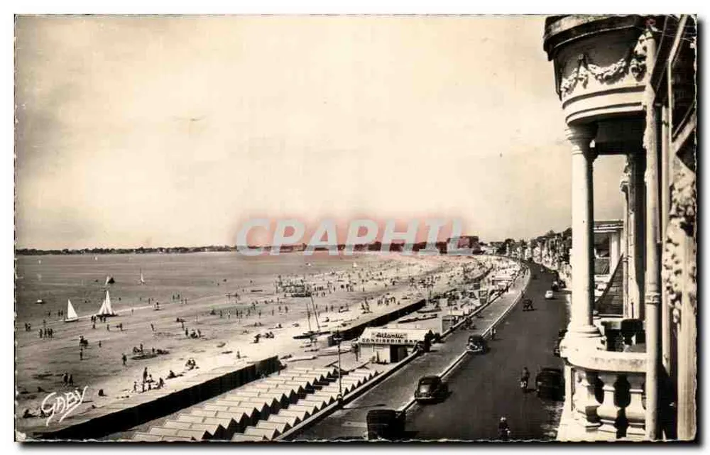 La Baule — Strand und Promenade — Verlag Caby - Vorderseite