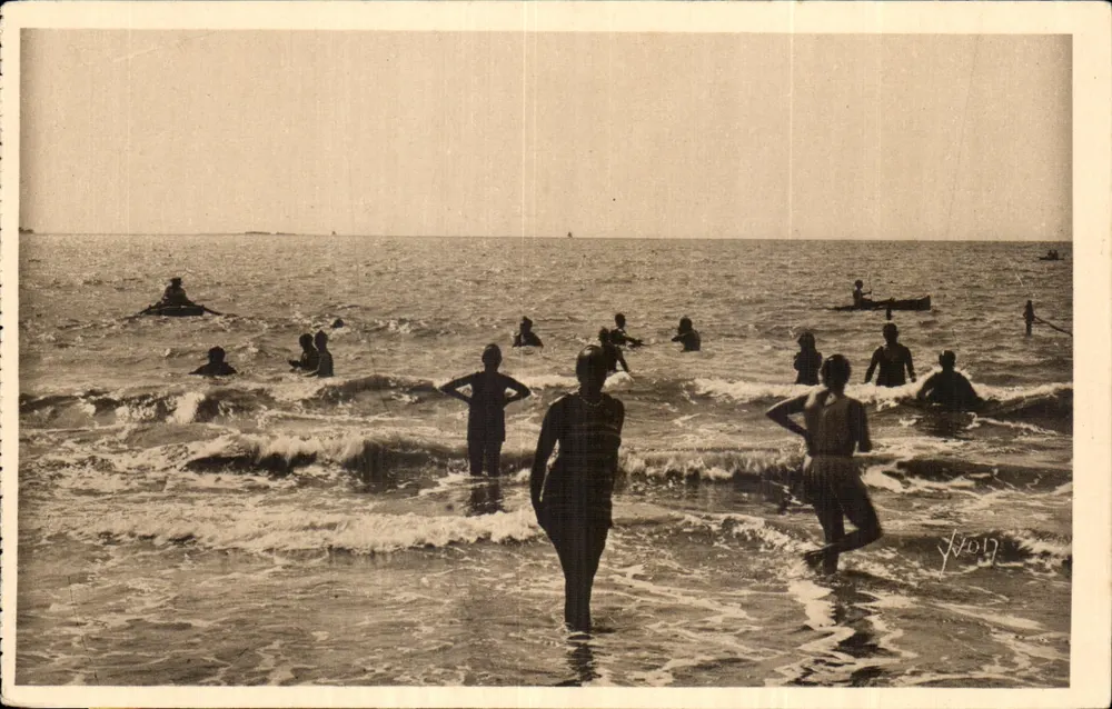 La Baule — A Hora do Banho — Les Éditions d'Art Yvon, Paris - Frente