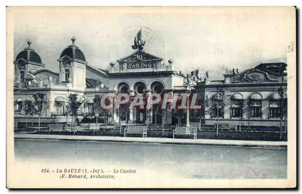 La BAULE (L.-Inf.) — Das Casino — (F. Ménard, Architekt) - Vorderseite