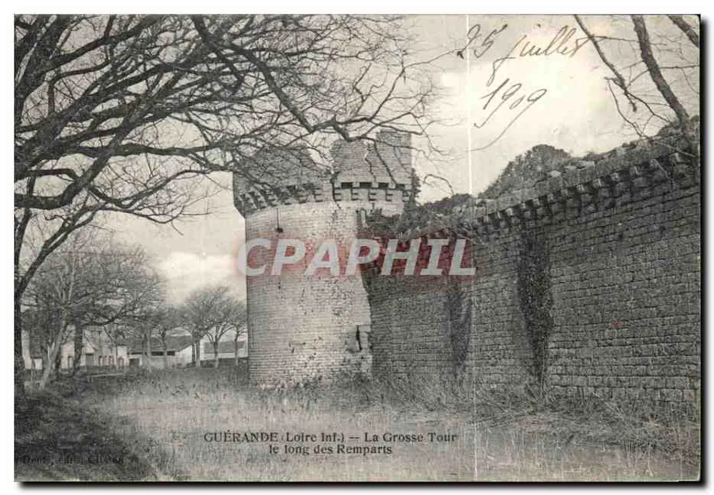 Guérande (Loire Inf.) — Die Große Turm entlang der Mauern — Verlag G. Gontz, n° 1186 - Vorderseite