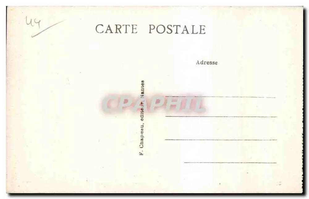 Guérande (Loire-Inf.) — Turm und Gräben von Sainte-Anne — F. Chapeau, Verlag Nantes - Rückseite