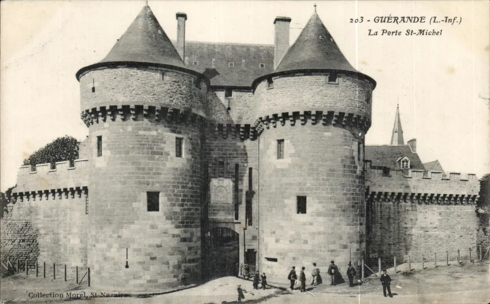Guérande (L.-Inf.) — A Porta de São Miguel — Coleção Morel, Saint-Nazaire - Frente