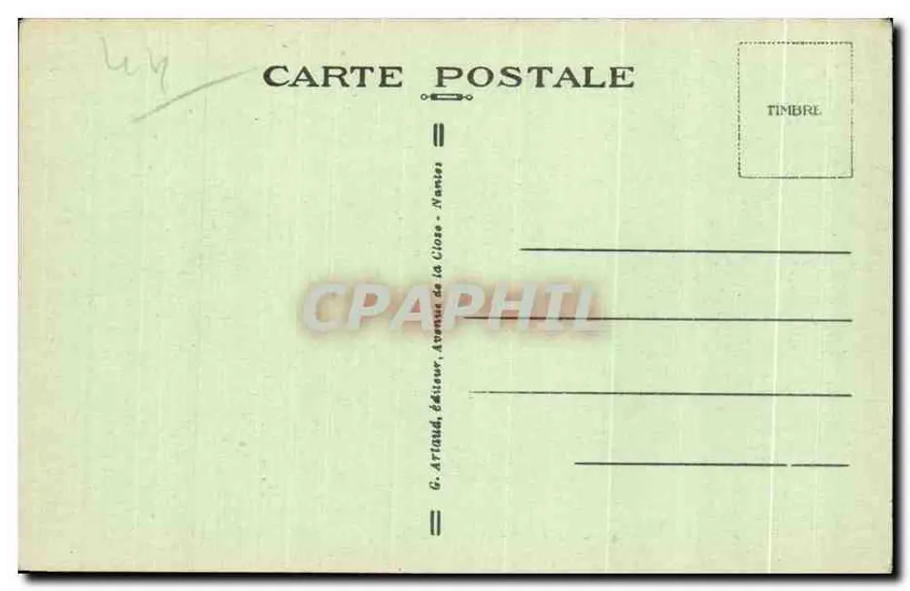 La Bernerie — A Gruta Perforada — G. Artland, editor - Verso