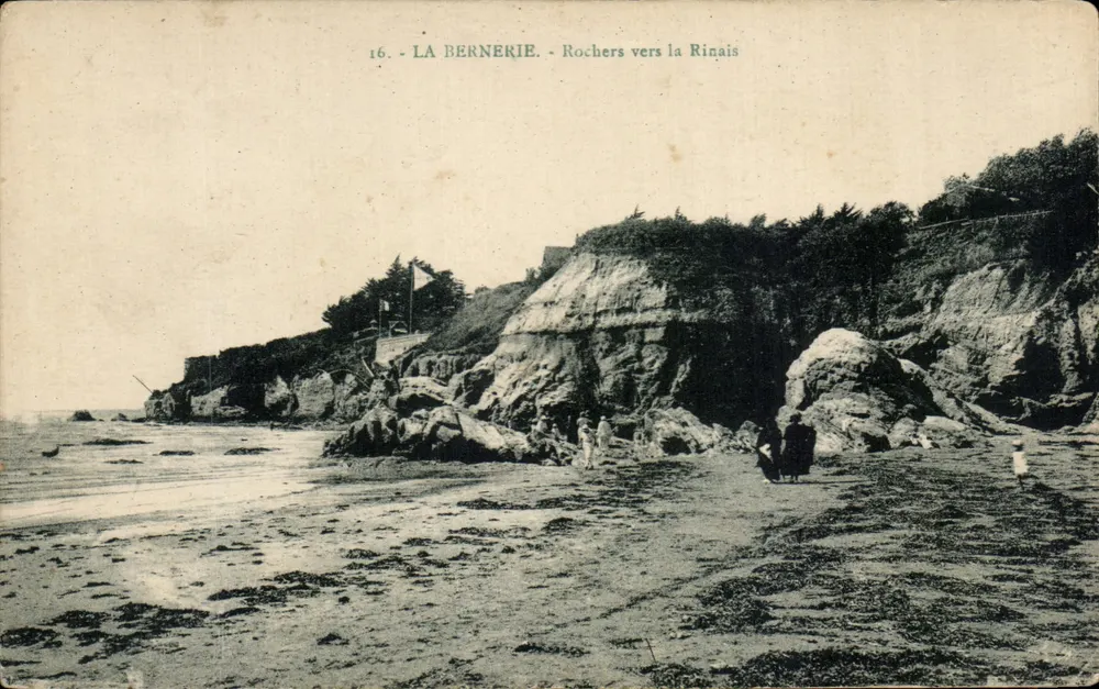 La Bernerie - Rochas em direção à Rinais — Delanoue, editor, N°16 - Frente