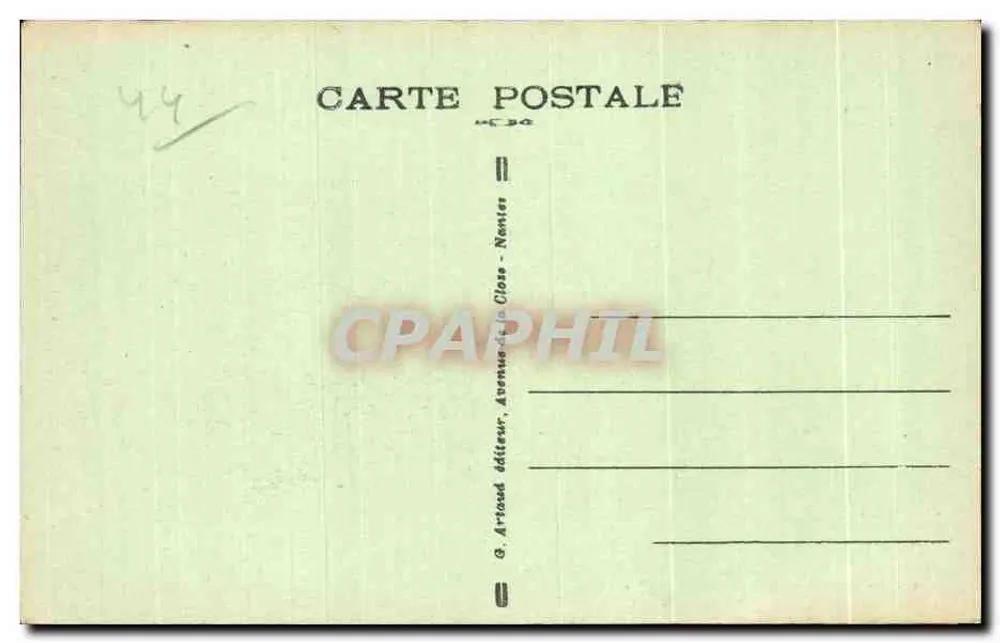 La Bernerie - La Patorie - Les Rochers — G. Artoud, Nantes - Verso