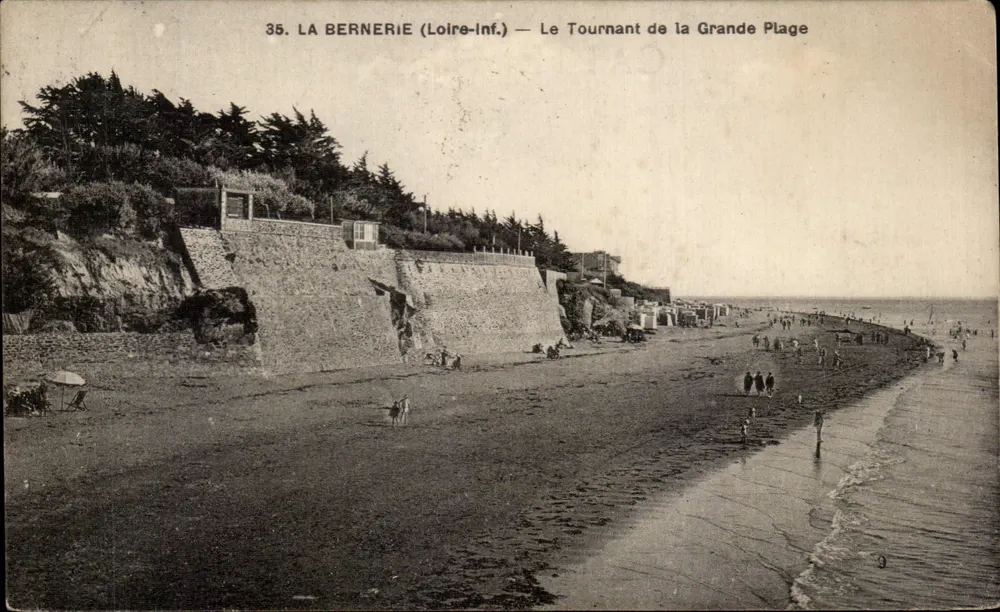 La Bernerie (Loire-Inf.) — Der Bogen der großen Strand — F. Chapeau, Verlag - Vorderseite