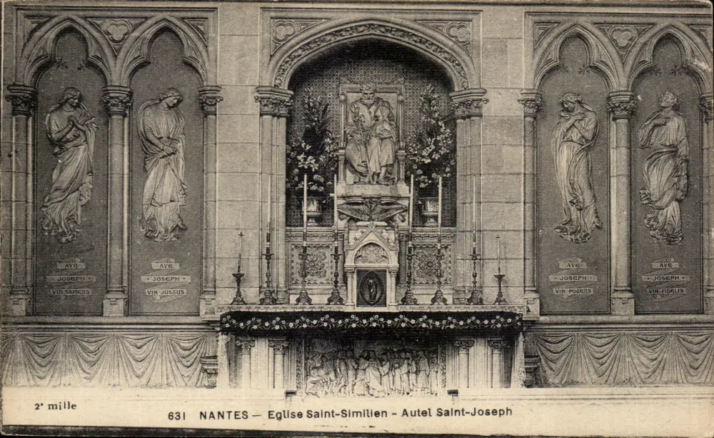 Nantes — Église Saint-Similien — Altar Saint-Joseph - Vorderseite