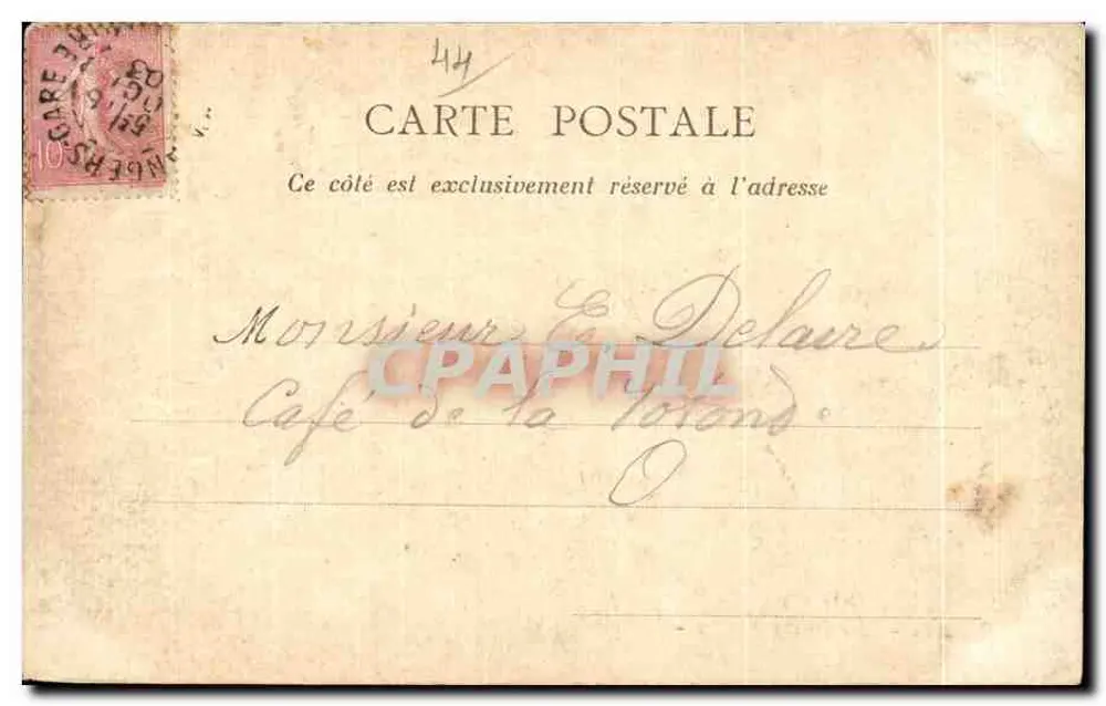 NANTES — Jardin des Plantes — Der See — anonymer Verleger, Seriennummer nicht sichtbar - Rückseite