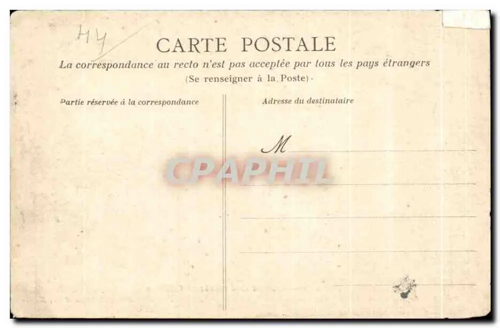 NANTES — Le Grand Théâtre et la rue Crébillon — Héliotypie Dugas et Cie, Nantes, n° CN 18 - Rückseite