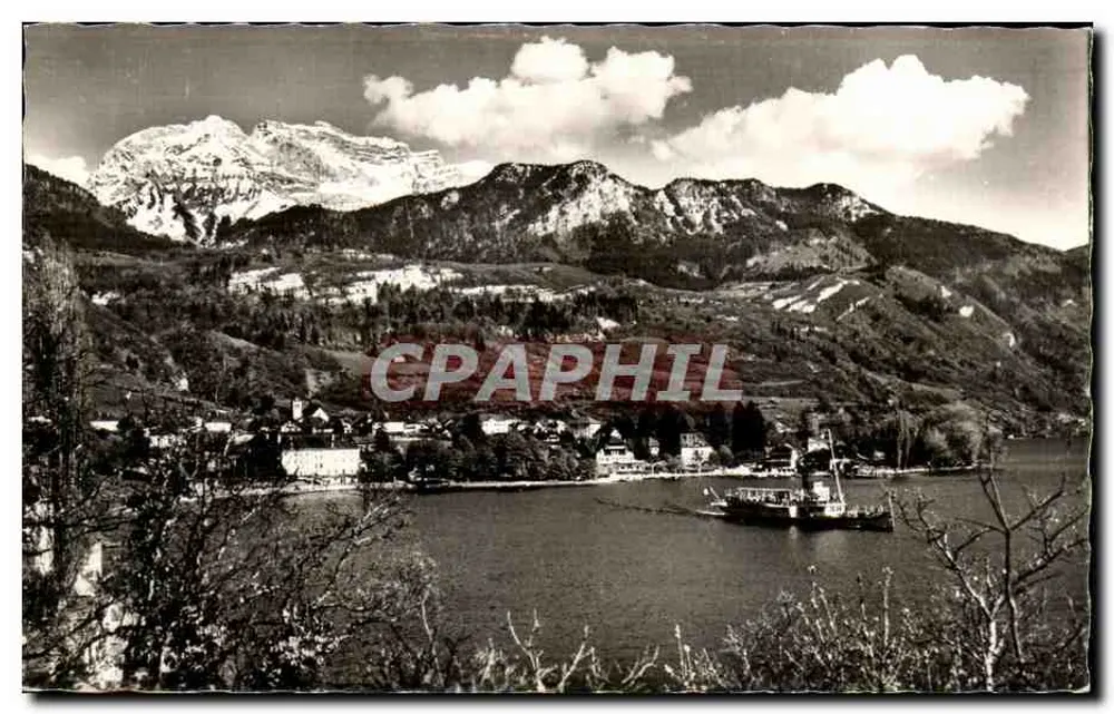Lac d'Annecy — Talloires — Allgemeiner Blick und die Tournette — Editions G. Mouchet Annecy - Vorderseite