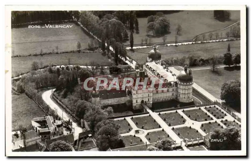Schloss Valencay — Luftbild — Editions ERVU (S.-et-O.) - Vorderseite