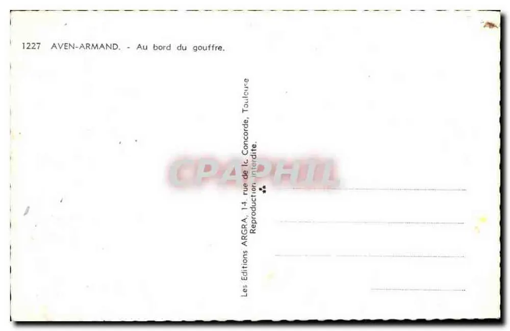 Aven Armand — Na borda do abismo — Les Éditions Armand, Toulouse - Verso