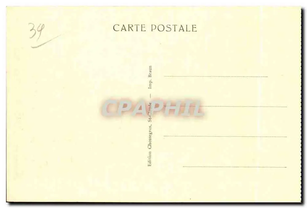 Saint-Claude — Allgemeiner Blick und Mount Bayard — Edition Chessegres, St-Claude - Rückseite