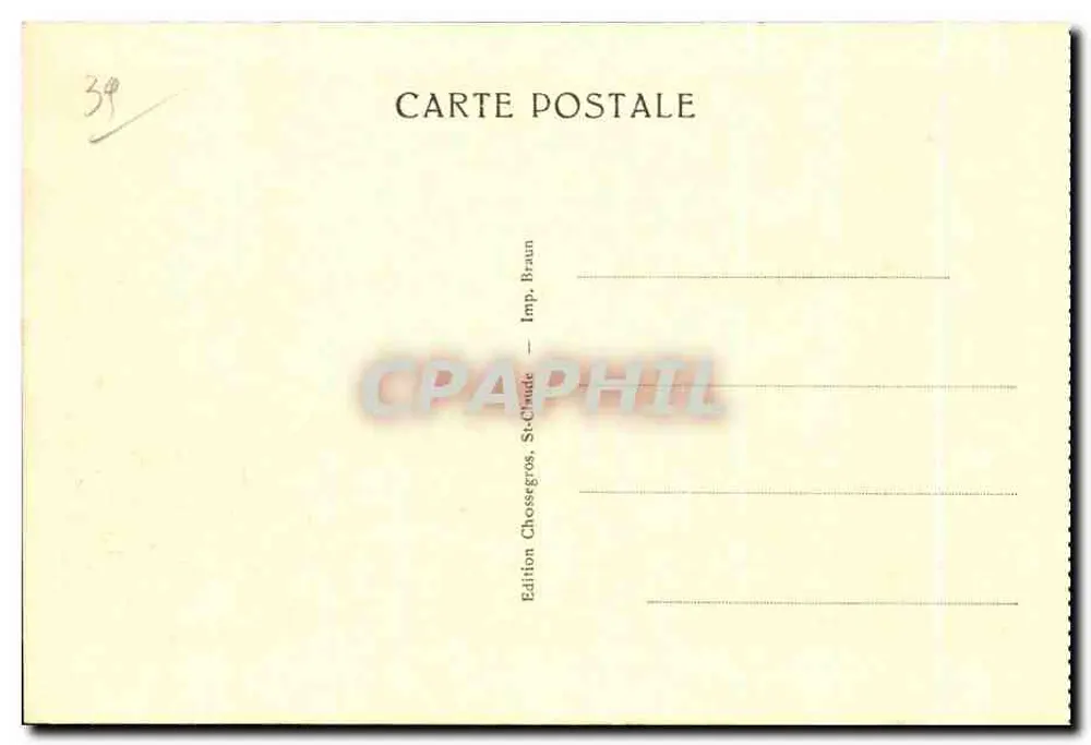 Saint-Claude — A Cachoeira dos Combès — n° 4918 - Verso