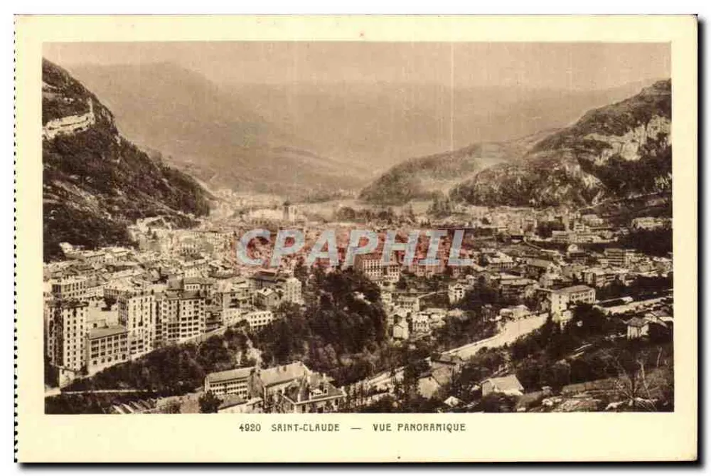 Saint-Claude — Vista panorâmica — Edição Chosségros, Imp. Braun - Frente