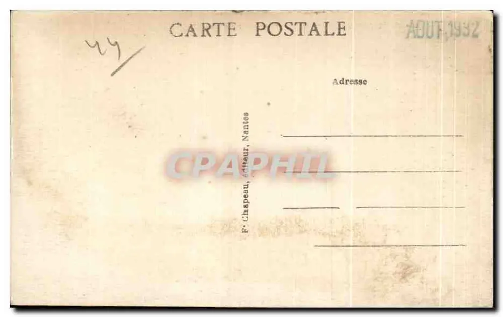 Le Croisic (Loire-Inf.) — Rochas perto de Port-Lin — F. Chapeau, Nantes, n°264 - Verso