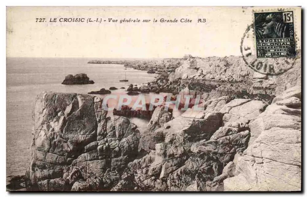 Le Croisic (L.-I.) - Allgemeiner Blick auf die Grande Côte - AB - Vorderseite