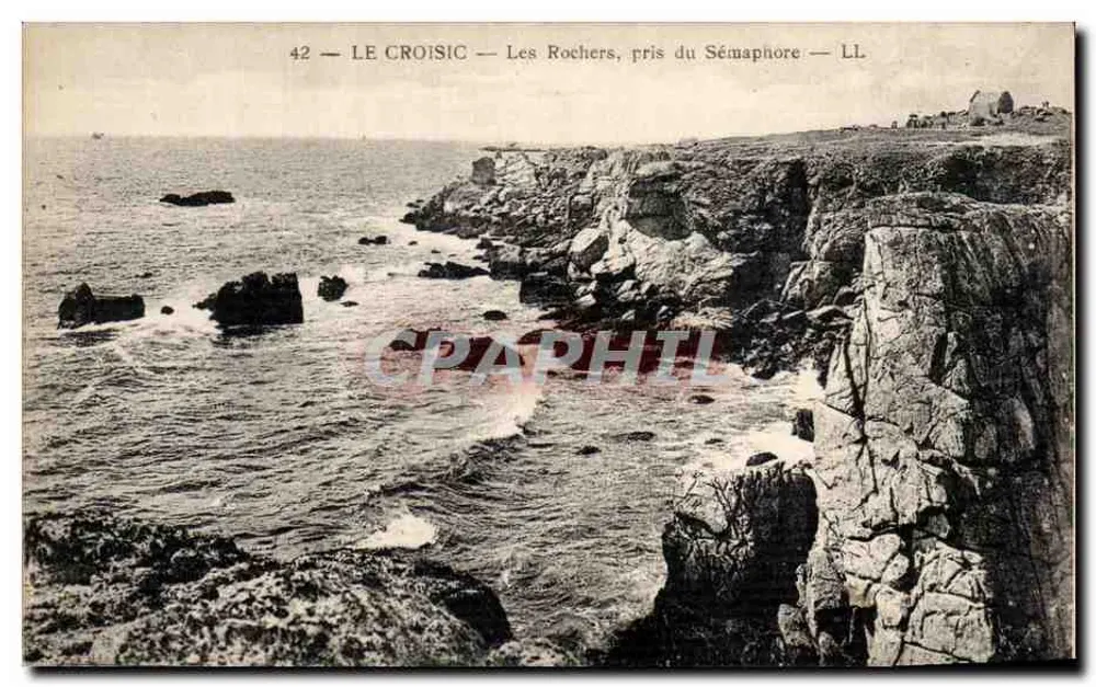 Le Croisic — Os Rochos, visto do Semáforo — LL - Frente