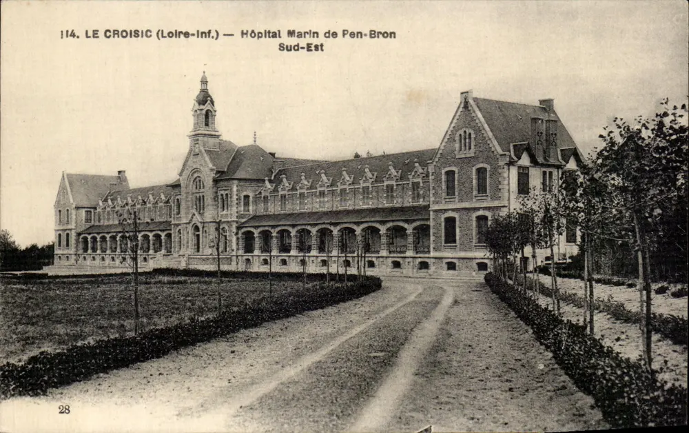 Marinespital Pen-Bron — Le Croisic (Loire-Inf.) — Südosten - Vorderseite