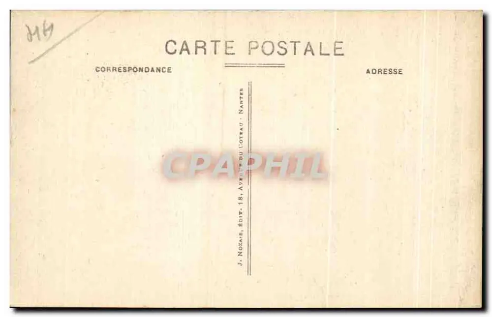 O Monte Espírito — Vista do topo com bandeira — J. Nozais, editor, Nantes - Verso