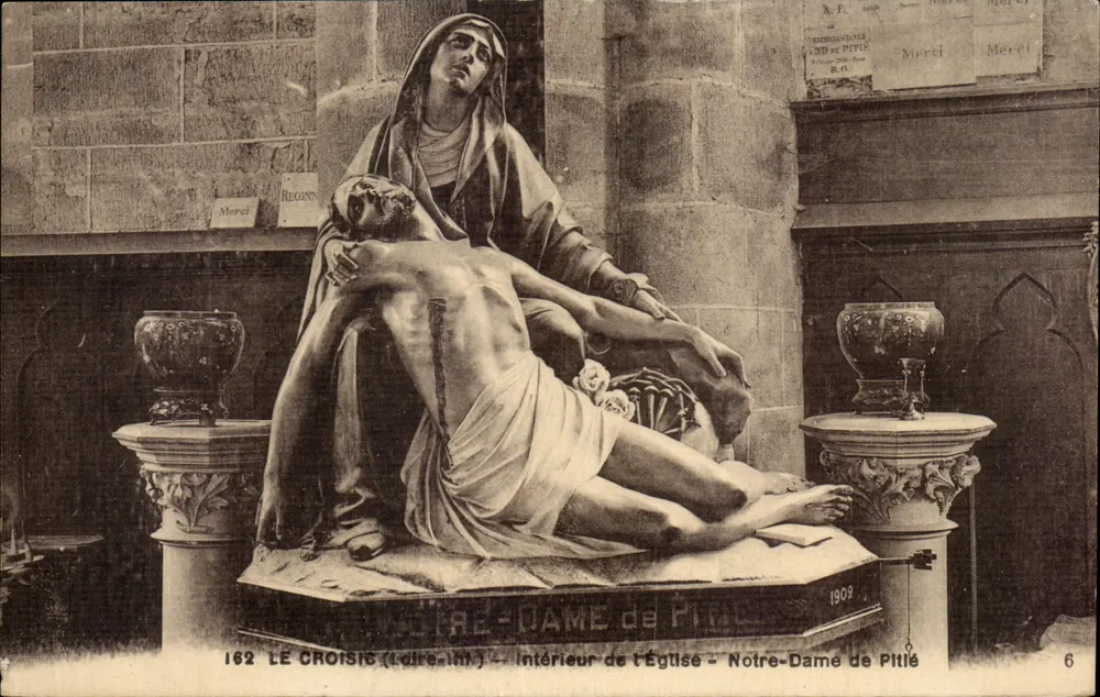 Le Croisic (Loire-Inf.) — Innenansicht der Kirche — Notre-Dame de Pitié — F. Chapeau, Nantes, n°162 - Vorderseite