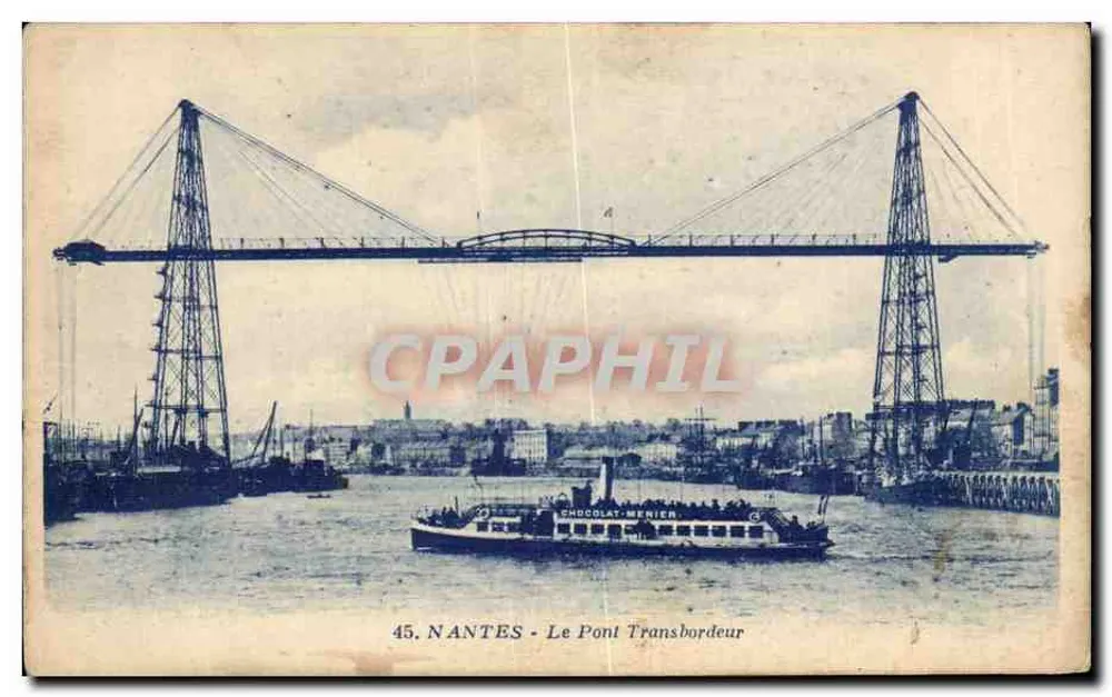 NANTES - Die Transbordeur-Brücke — 45. NANTES - Die Transbordeur-Brücke - Vorderseite