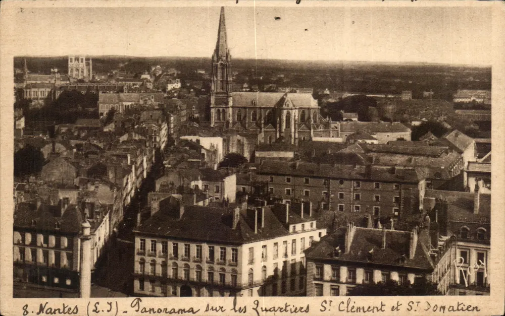 Nantes (S.J.) - Panorama über die Viertel Saint Clément und Saint Domatien - Vorderseite