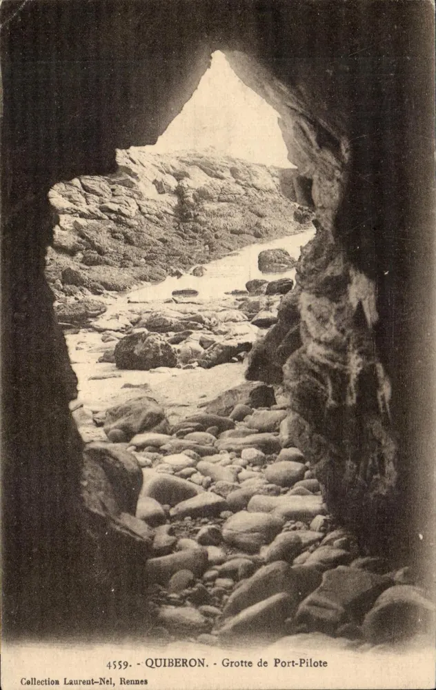 Grotta di Port-Pilote — Quiberon — Collezione Laurent-Nel, n° 4559 - Recto