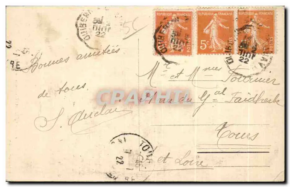 Grotta di Port-Pilote — Quiberon — Collezione Laurent-Nel, n° 4559 - Verso