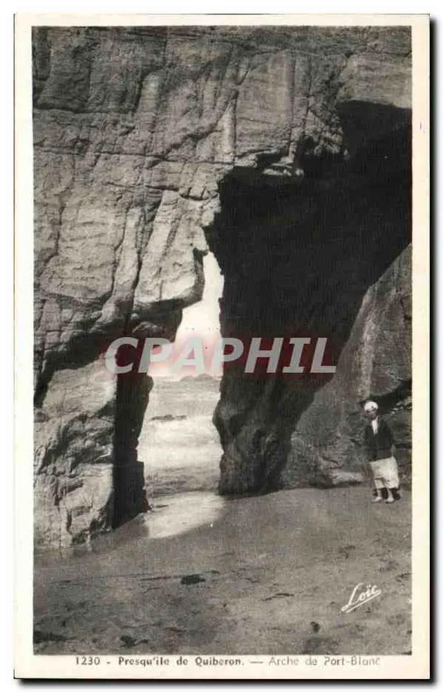 Presqu'île de Quiberon — Arche de Port-Blanc — Verleger: Loïc, n° 1230 - Vorderseite
