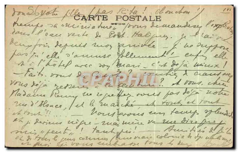 Quiberon — Fenda de Kerniscop — editor anônimo, n° 62 - Verso