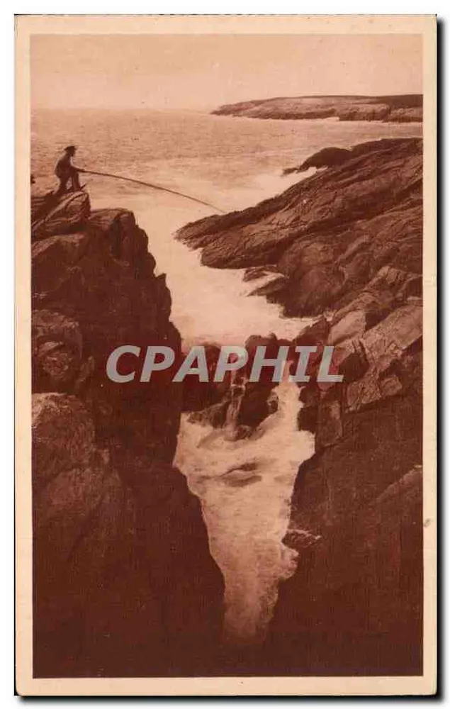 Quiberon — A Gruta Kergroix — Editor Letellier, Paris - Frente