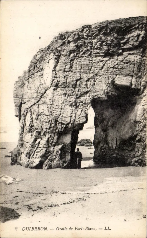 Quiberon — Gruta de Port-Blanc — LL. — Editora LL. - Frente