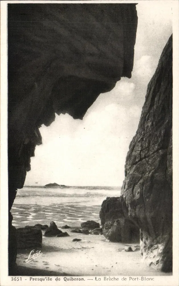 Presqu'île de Quiberon — La Brèche de Port-Blanc — Édition Messy Rennes n°3651 - Vorderseite