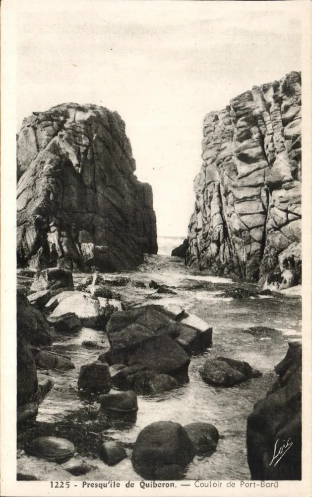 Quiberon-Halbinsel — Port-Bara-Pass — Verlag: Loric, Nr. 1225 - Vorderseite