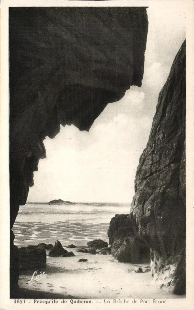 Presqu'île de Quiberon — La Brèche de Port-Blanc — Edition Mestres Rennes - Vorderseite