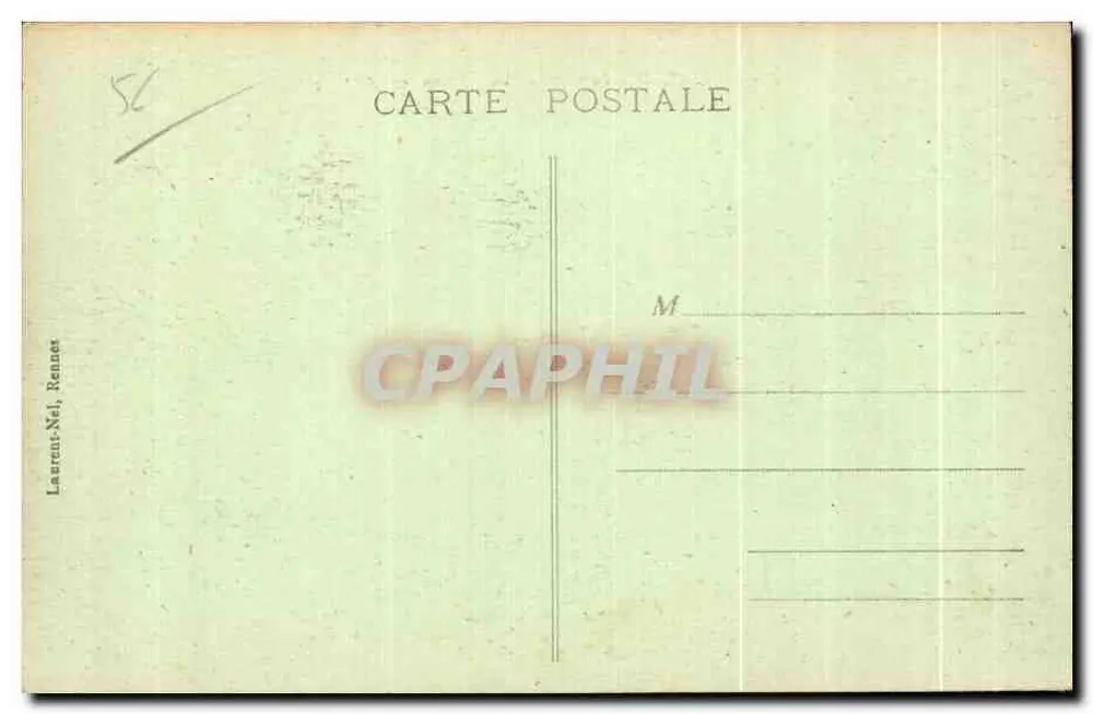 Quiberon - Port-Maria - Die Mole an einem stürmischen Tag — Laurent-Nol, Rennes, Nr. 3345 - Rückseite
