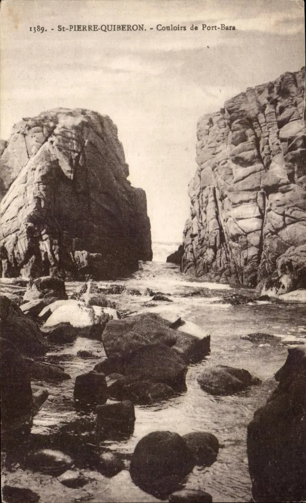 St-Pierre-Quiberon — Couloirs de Port-Bara — Laurent-Nel, Rennes, n°1389 - Vorderseite