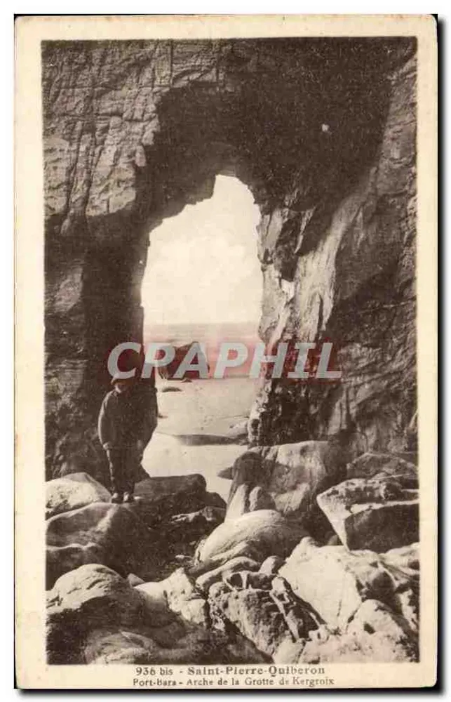 Port-Bara — Bogen der Kergroix-Höhle — Saint-Pierre-Quilberon - Vorderseite