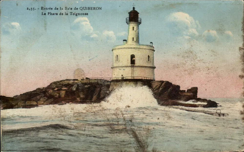 Eingang zur Bucht von Quiberon — Der Leuchtturm der Teignouse — Verleger Laurent-Nénette, Nr. 2435 - Vorderseite