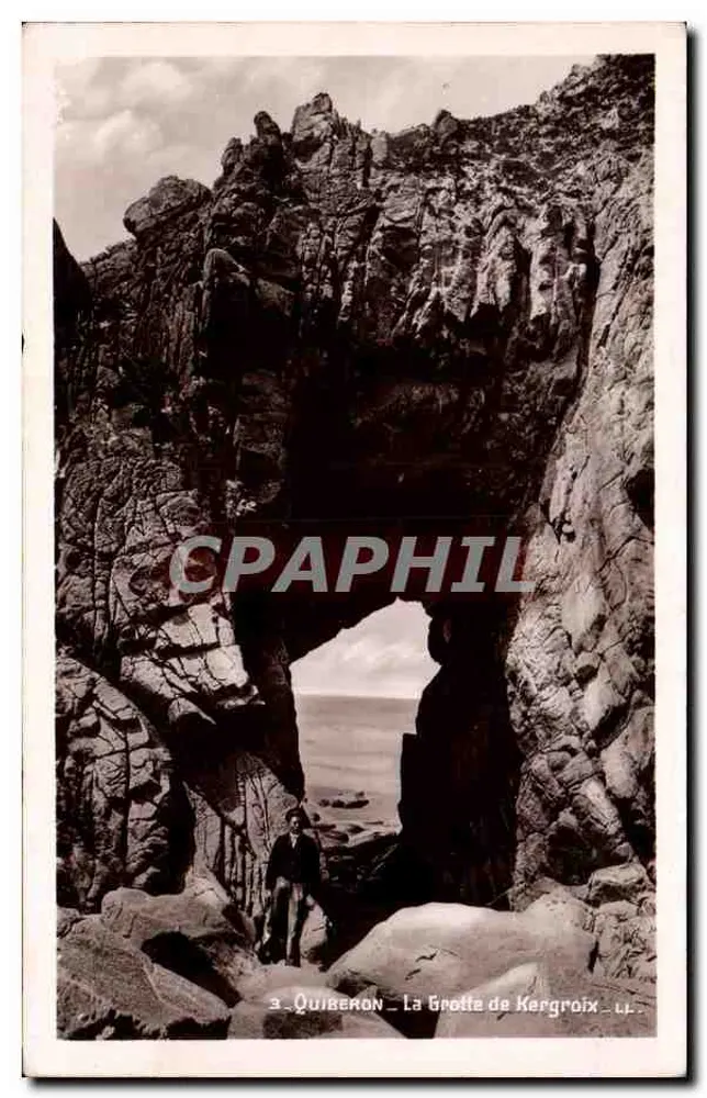 Quiberon — A Gruta de Kergroix - Frente
