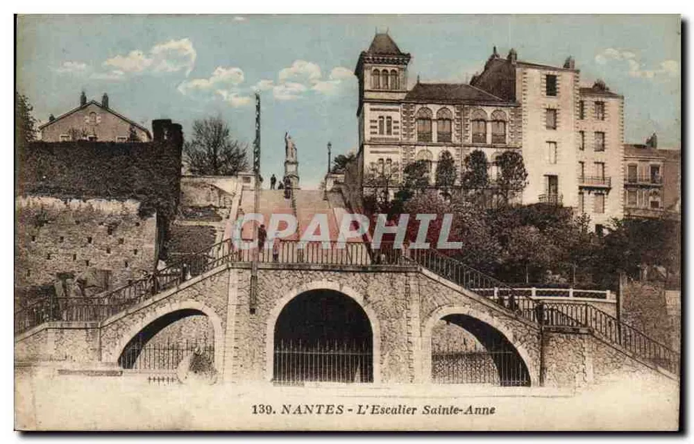 NANTES - L'Escalier Sainte-Anne — editor J. Rozan, n° 139 - Frente