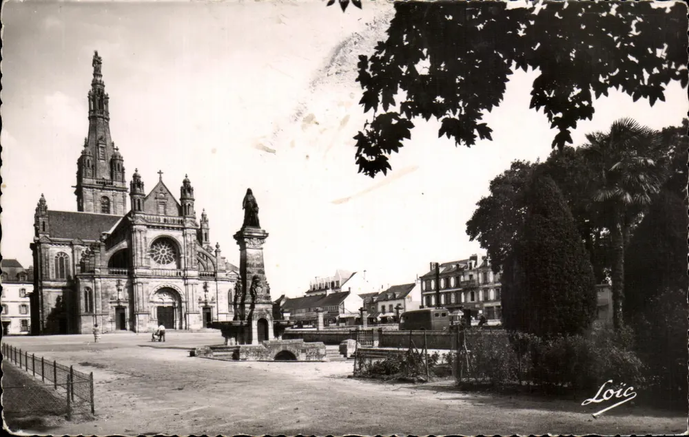 Sainte-Anne-d'Auray — Die Basilika und die Fontäne — Edition MESNY - Vorderseite
