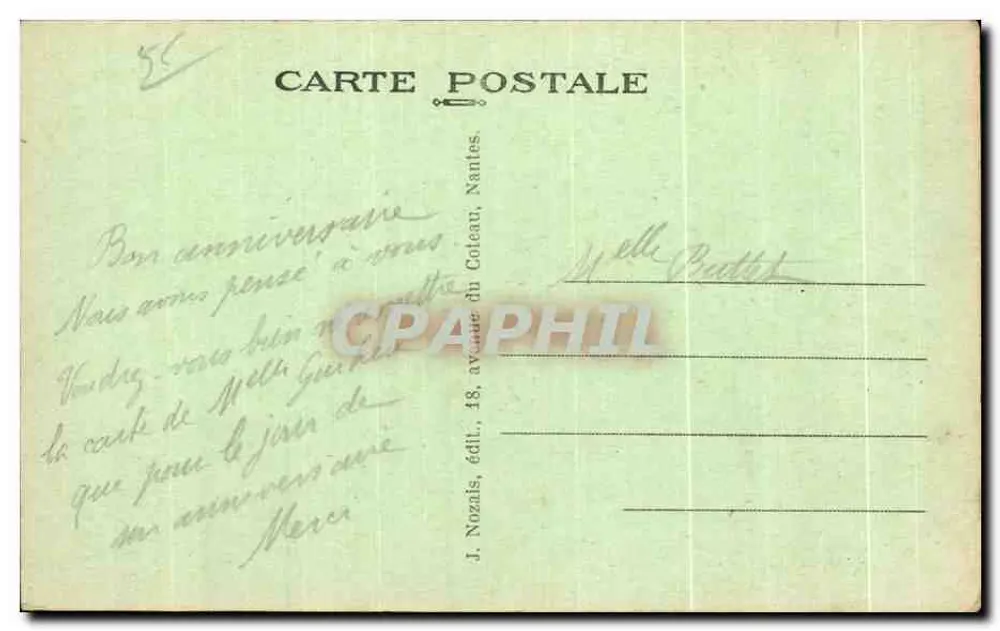 Sainte-Anne-d'Auray (Morbihan) — A Basílica — J. Nozais, editor - Verso